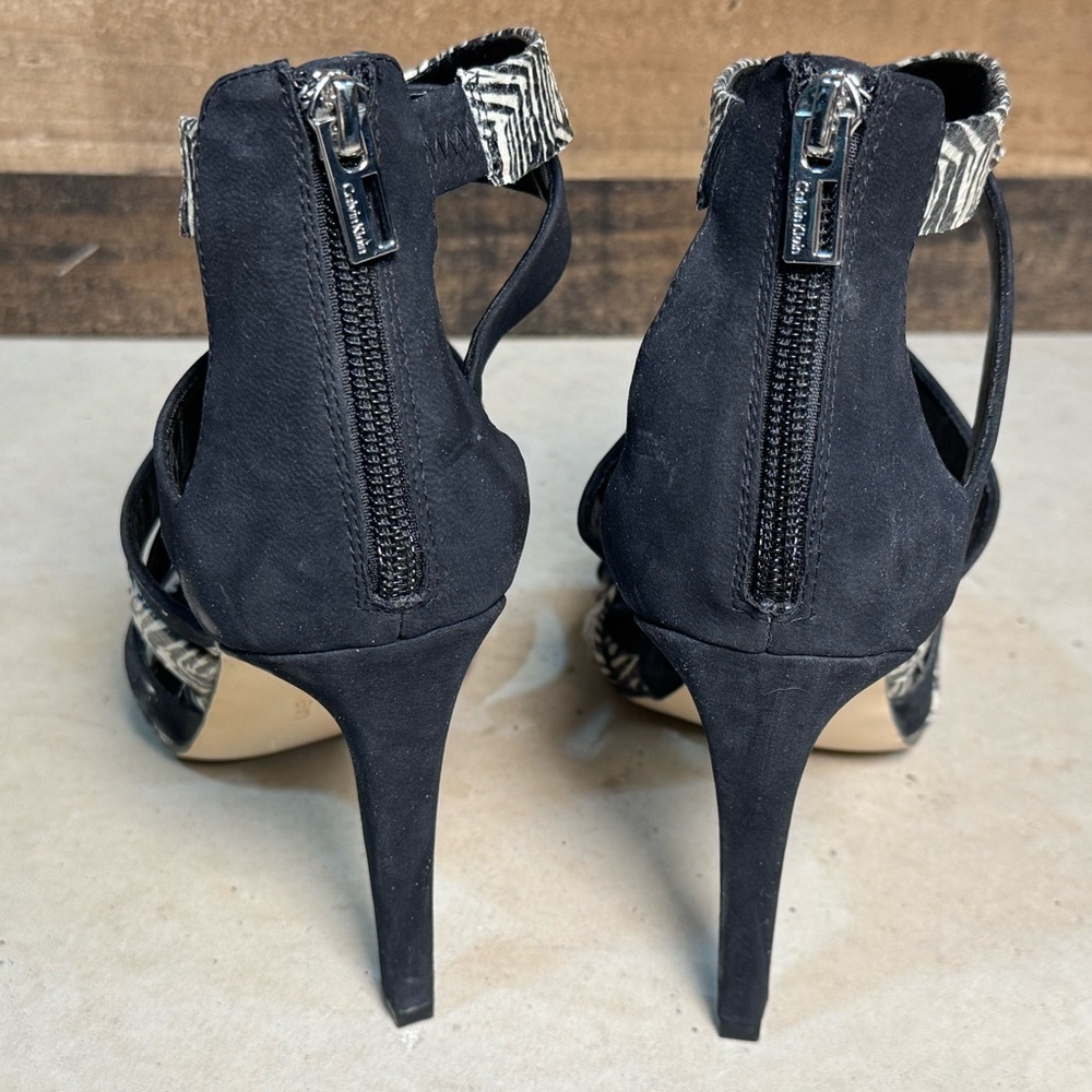 Ck Calvin Klein Women's Suzanne Back Zip 3" Zebra… - image 6